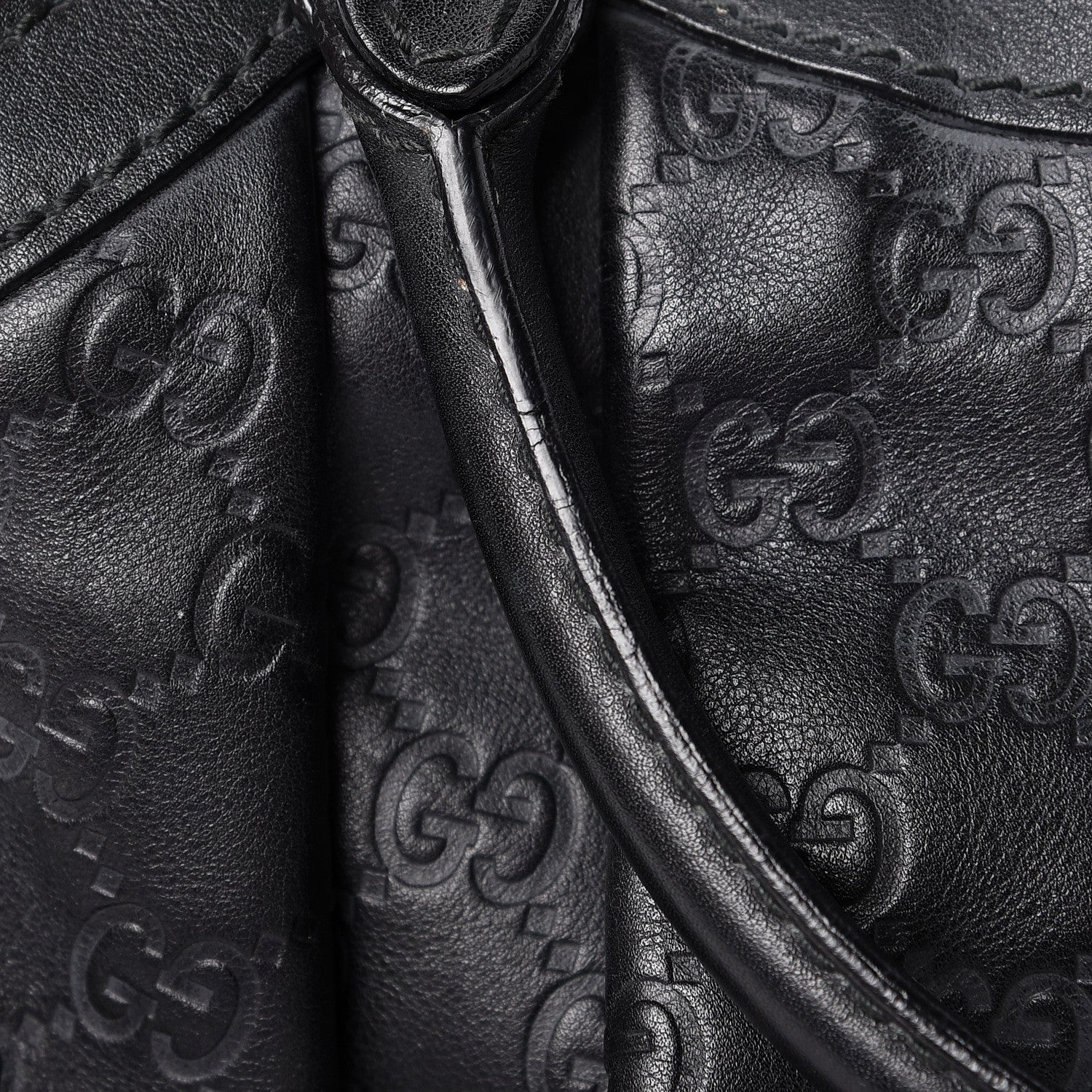 Gucci Guccissima Medium Sukey Tote Black 15 of 15