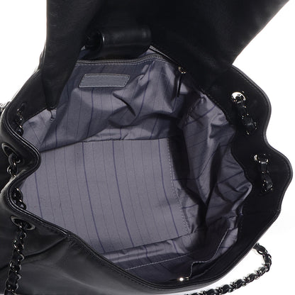 Chanel Lambskin Studded Accordion CC Flap Black 5 of 7