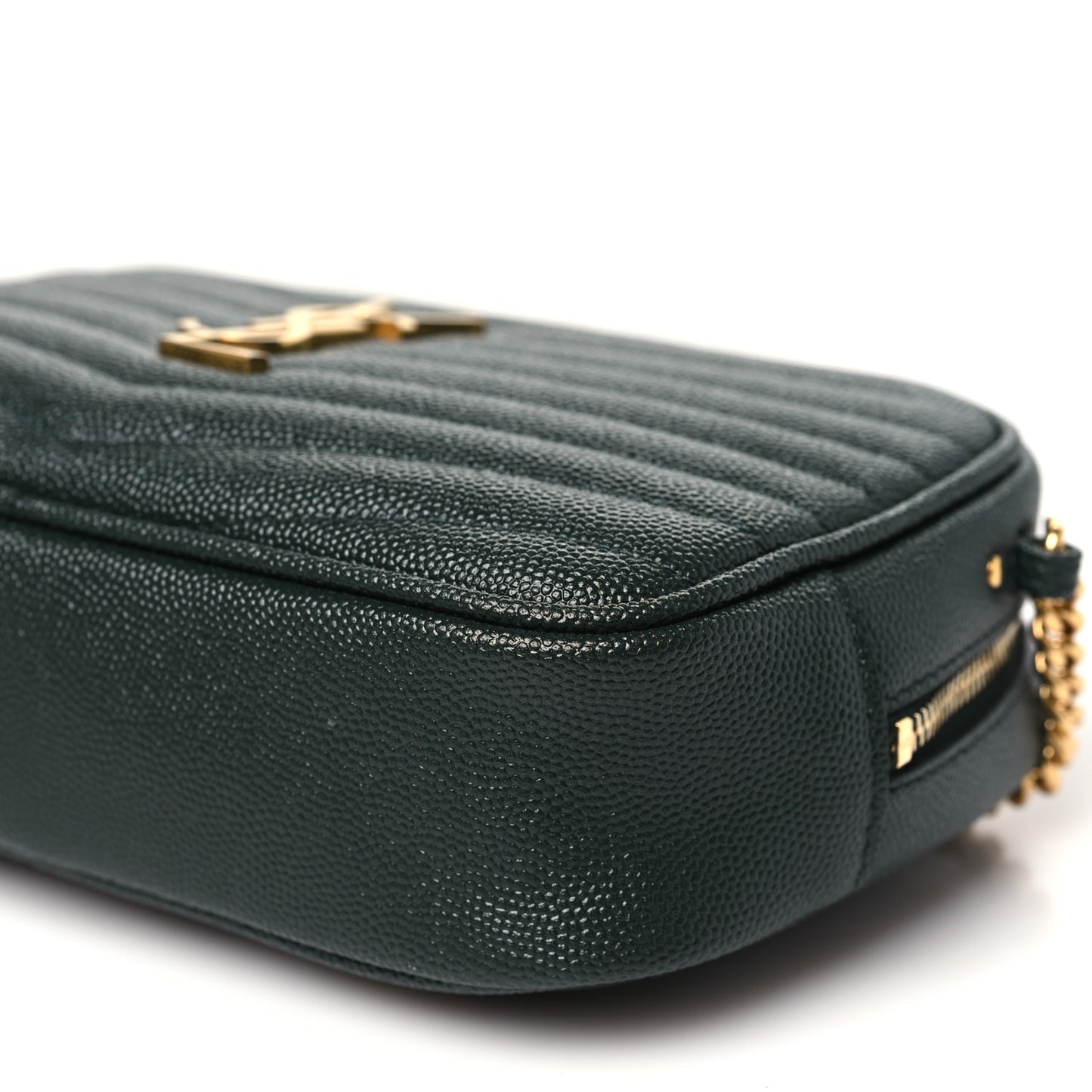 Grain De Poudre Matelasse Monogram Mini Lou Camera Bag New Vert Fonce
