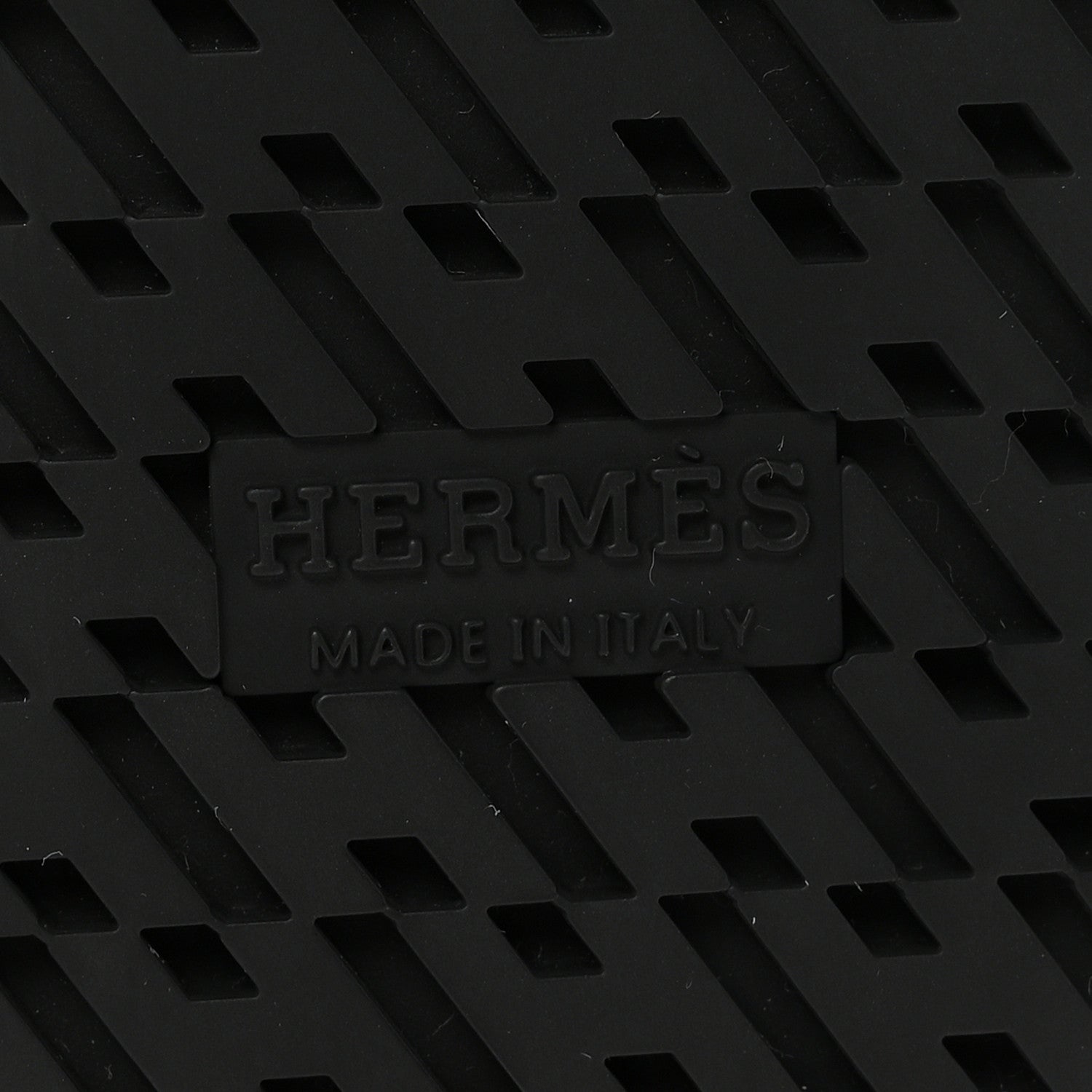 Hermes Techno Fringed H Canvas Caflskin Womens Chypre Sandals 36.5 Prunoir Black 7 of 9