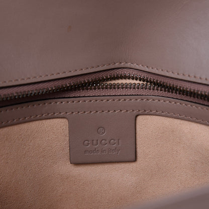 Gucci Calfskin Matelasse Small GG Marmont Shoulder Bag Porcelain Rose 9 of 11