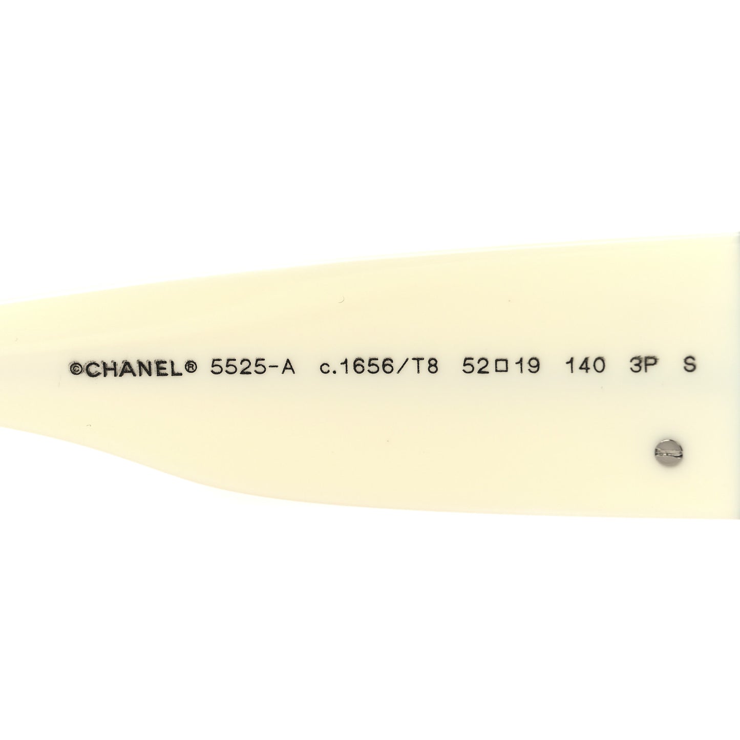 Acetate Rectangle Sunglasses 5525 Black White