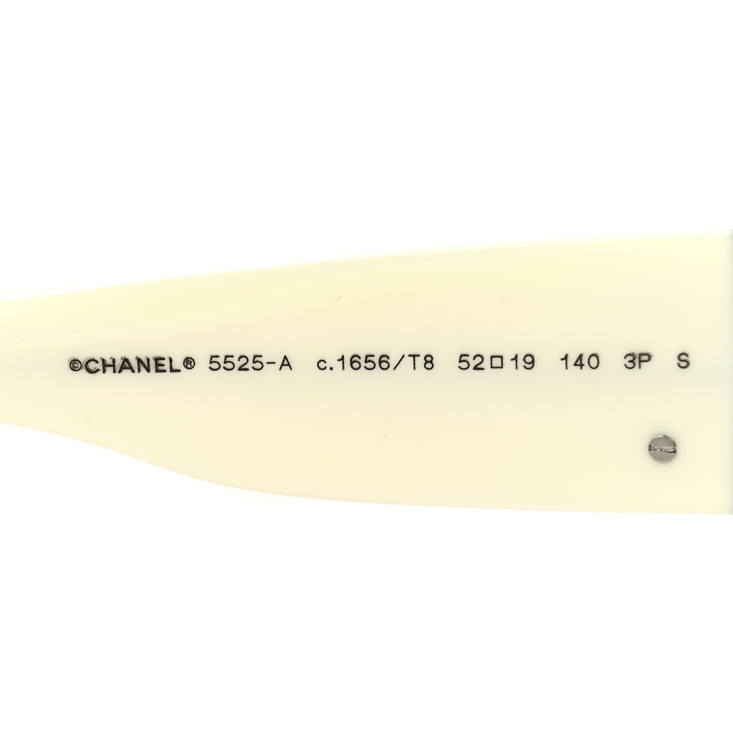 Chanel Acetate Rectangle Sunglasses 5525 Black White 5 of 7