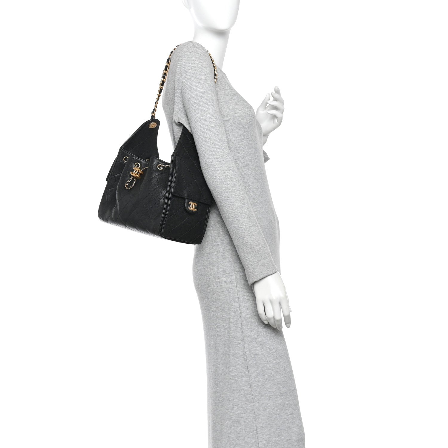 Chanel Caviar Quilted Small Chanel 25 Handbag Black 2 of 10