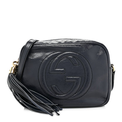 Gucci Vernice Naplack Small Soho Disco Bag Uniform Blue 1 of 14
