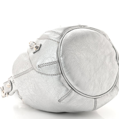 Balenciaga Agneau Giant 12 Silver Hardware Mini Pompon Gris Aluminum 9 of 11