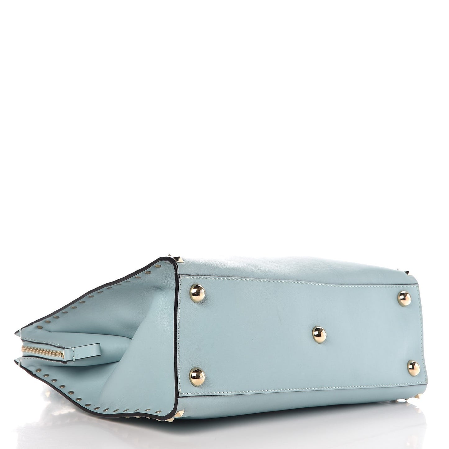 Vitello Rockstud Dome Shopper Baby Blue