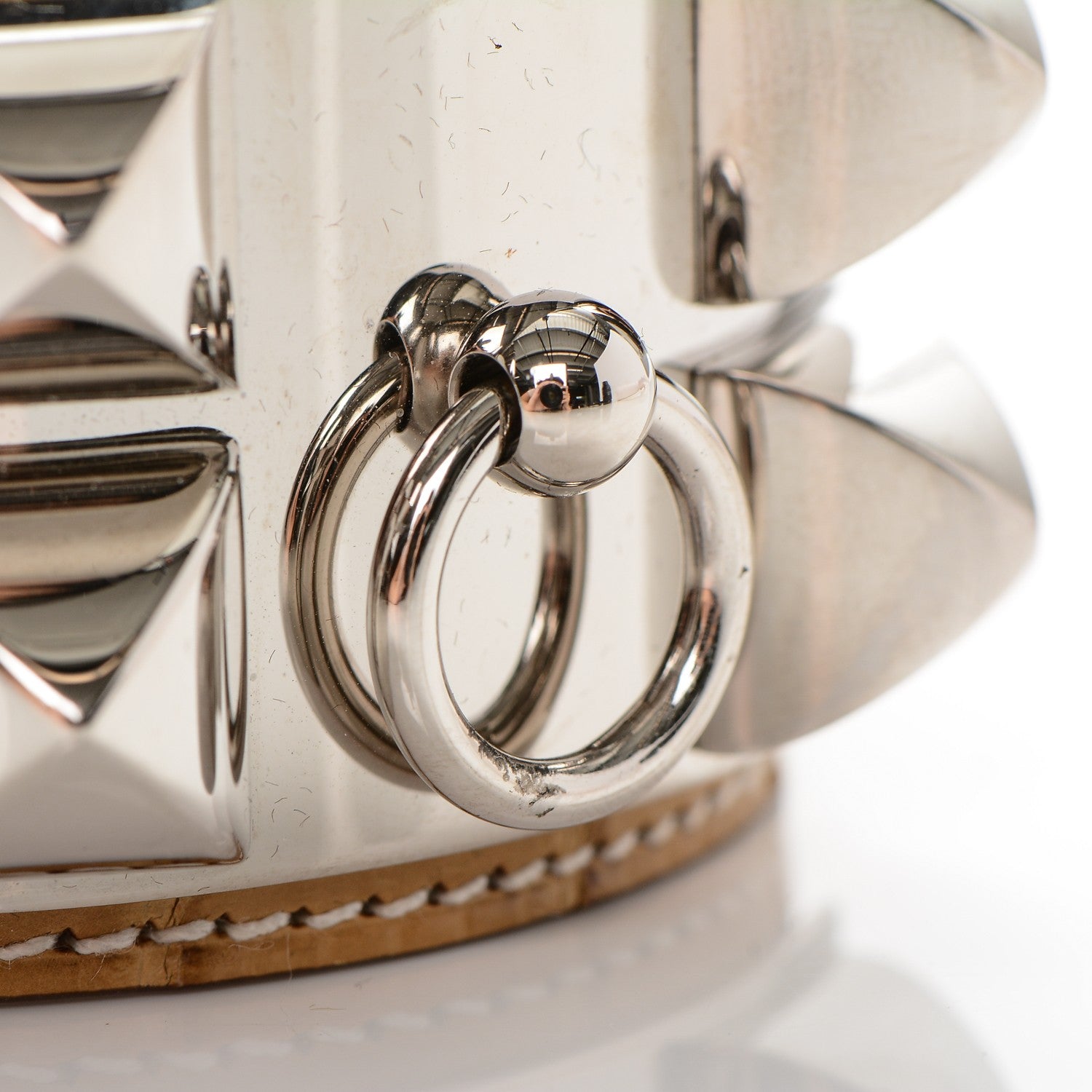Hermes Matte Alligator Collier De Chien CDC Bracelet S Maize 4 of 7