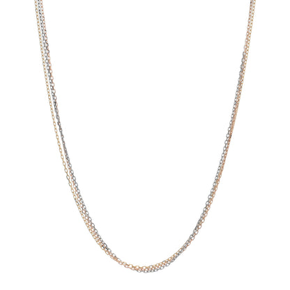 Cartier 18K Pink Yellow White Gold Three Chain Necklace 1 of 3