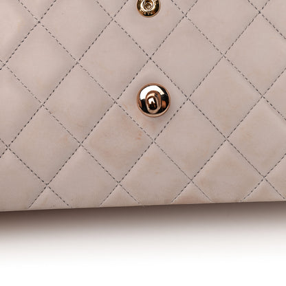 Chanel Lambskin Quilted Jumbo Double Flap Light Pink 12 of 19