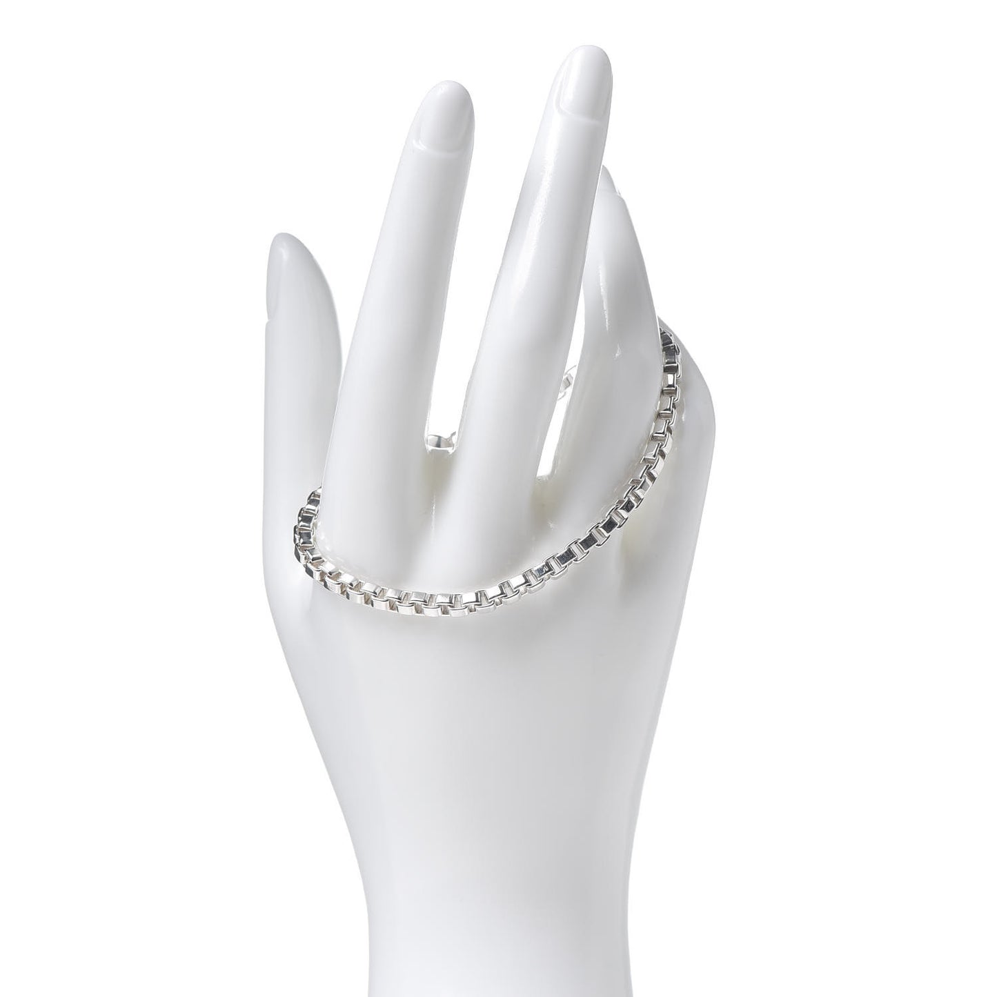 Sterling Silver 4mm Venetian Link Bracelet