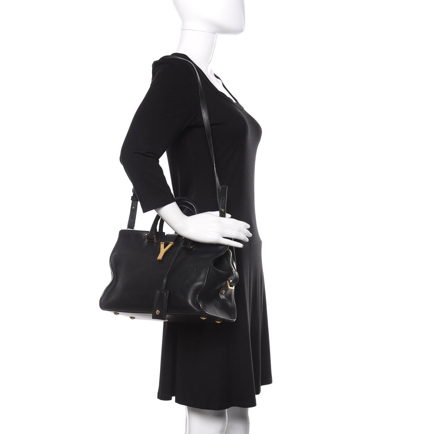 Calfskin Small Classic Y Cabas Black