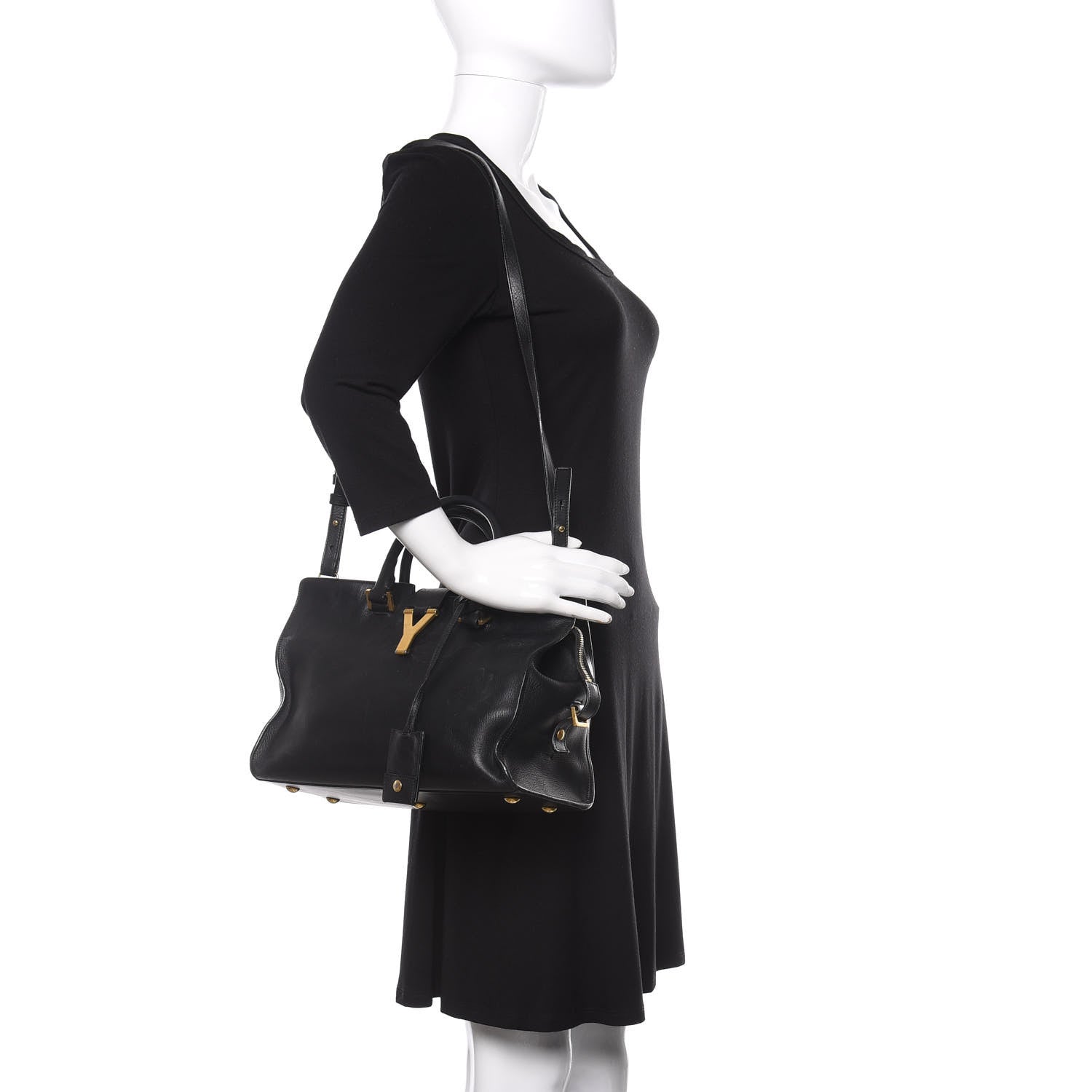 Saint Laurent Calfskin Small Classic Y Cabas Black 3 of 21