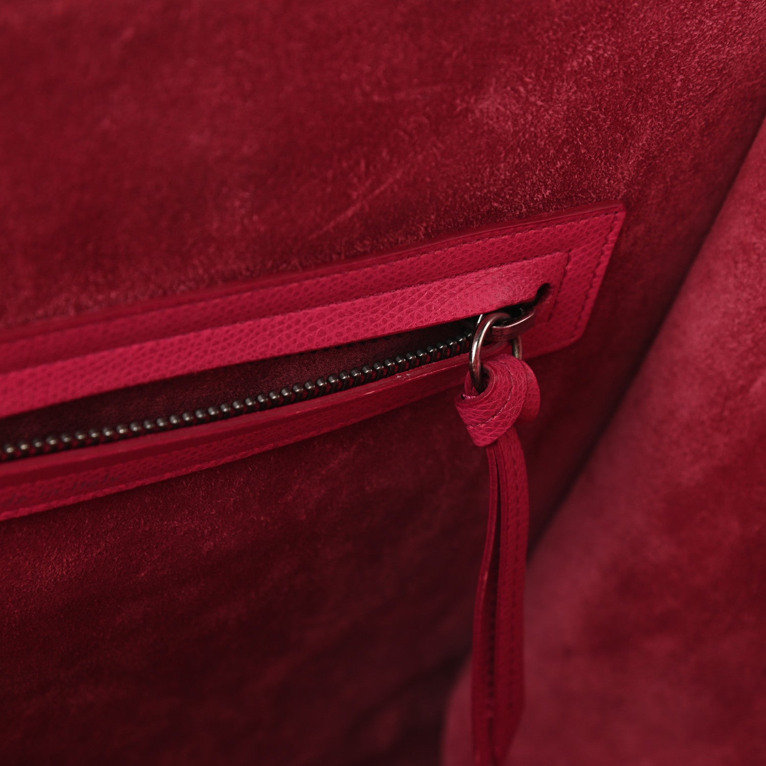 Celine Grained Calfskin Medium Phantom Luggage Fuchsia 11 of 11