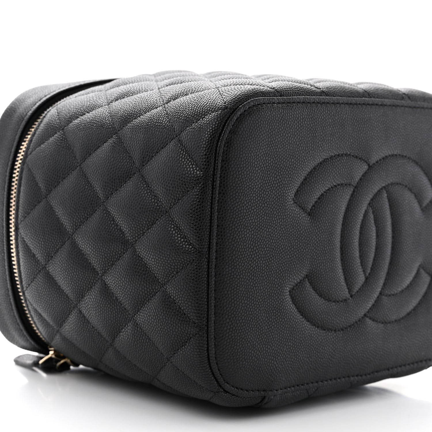Chanel Caviar Quilted Large Vanity Pouch Black 10 of 12