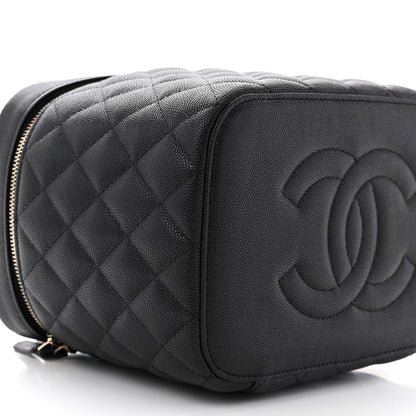 Chanel Caviar Quilted Large Vanity Pouch Black 10 of 12