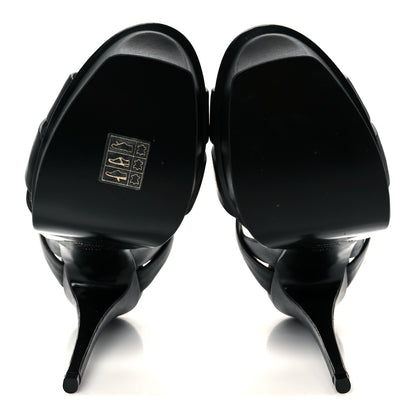 Saint Laurent Calfskin Tribute 105 Platform Sandals 38.5 Black 6 of 10