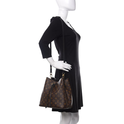 Louis Vuitton Monogram Neonoe MM Black 2 of 9