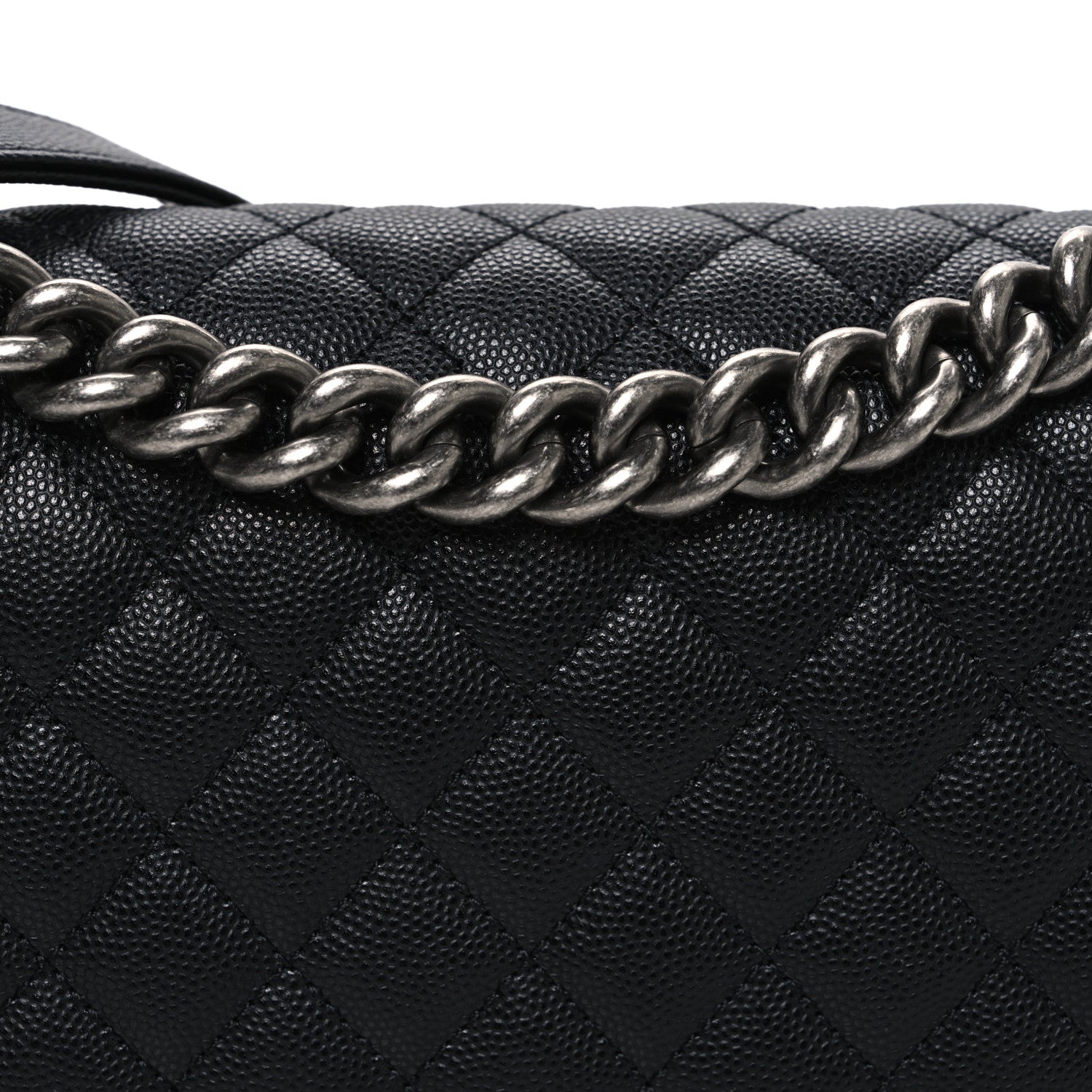 Chanel Caviar Quilted Medium Boy Flap Black 7 of 9