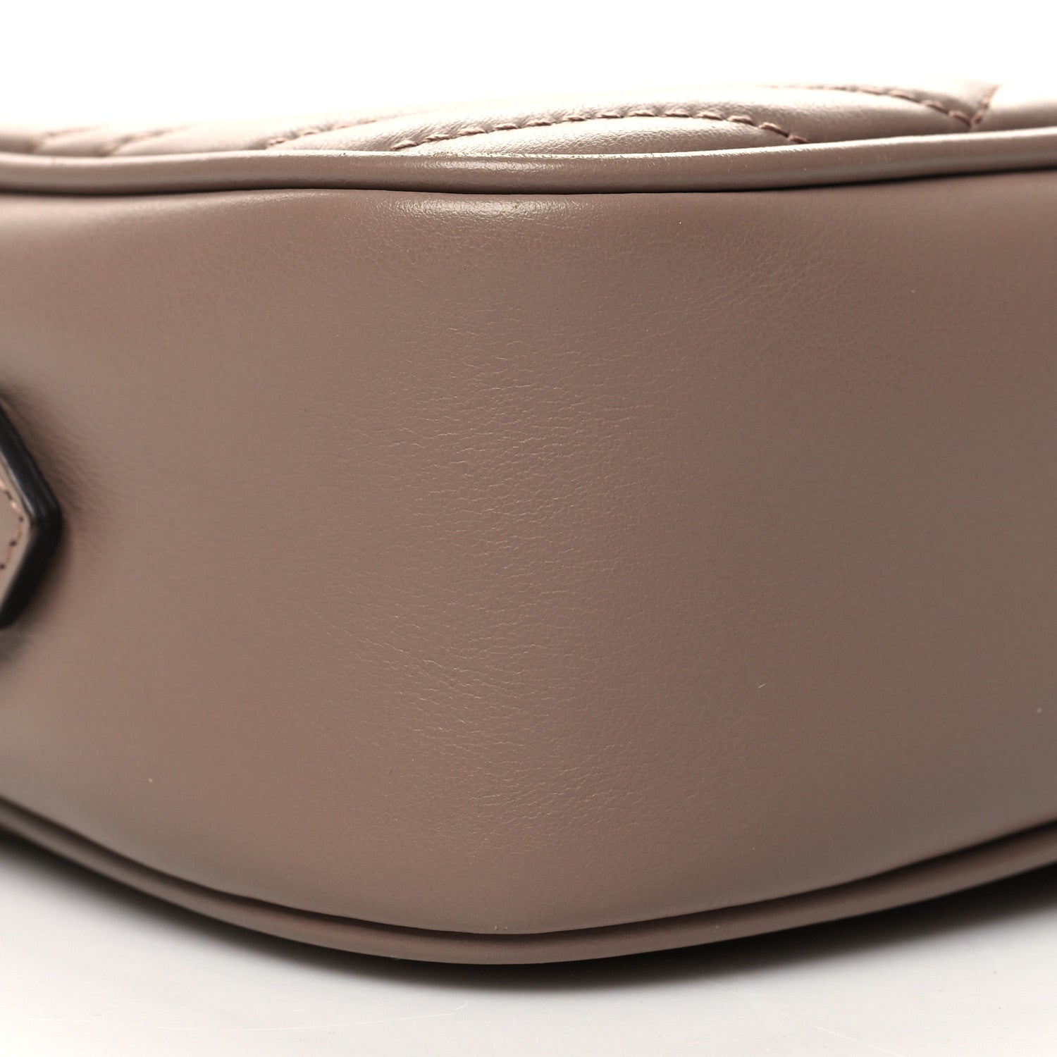 Gucci Calfskin Matelasse Small GG Marmont Chain Shoulder Bag Porcelain Rose 10 of 12