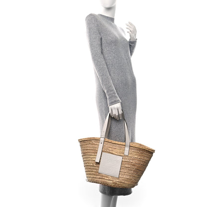 Loewe Raffia Basket Tote Bag Natural White 2 of 8