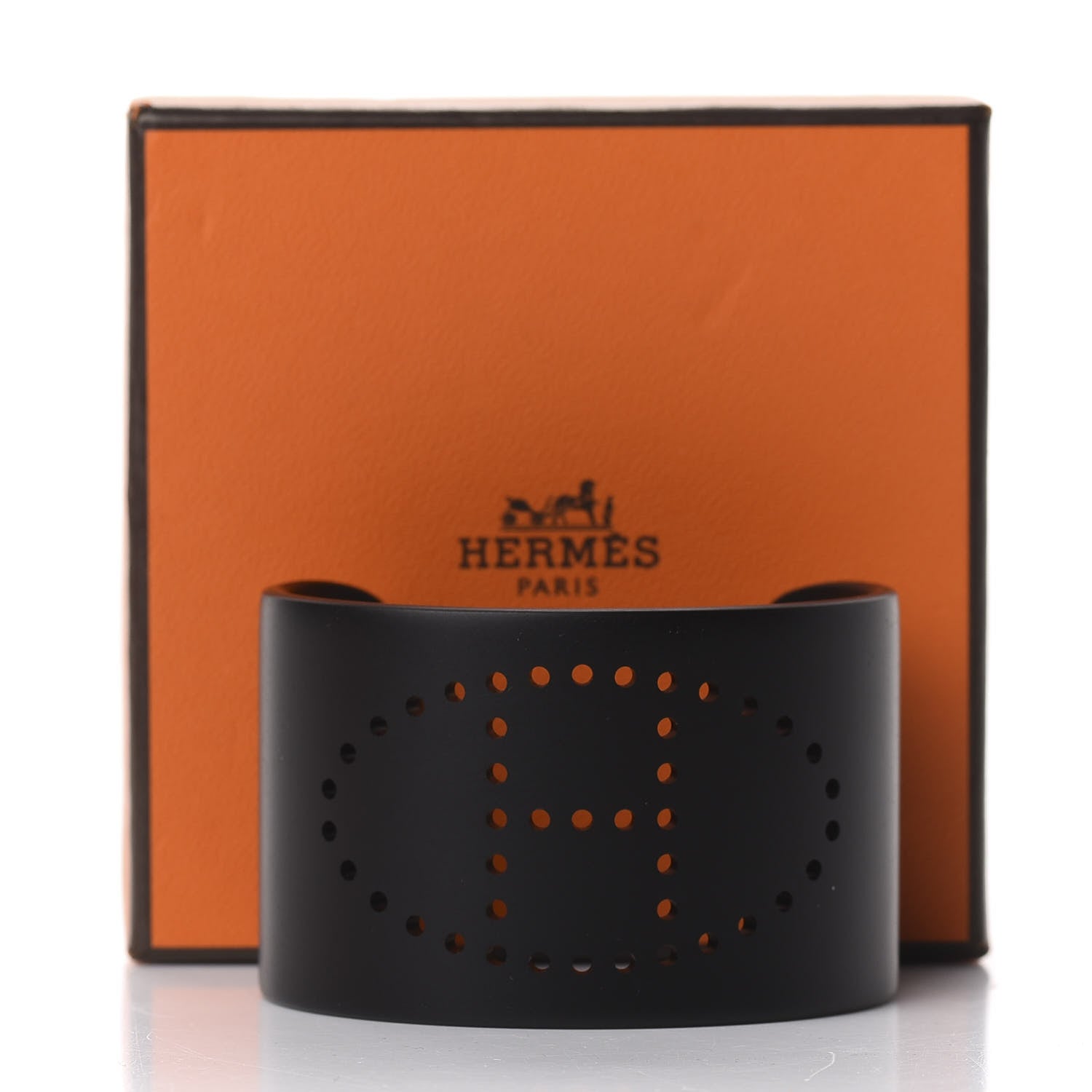 Hermes Aluminium Evelyne Sunset Cuff Bracelet T3 Black 5 of 5