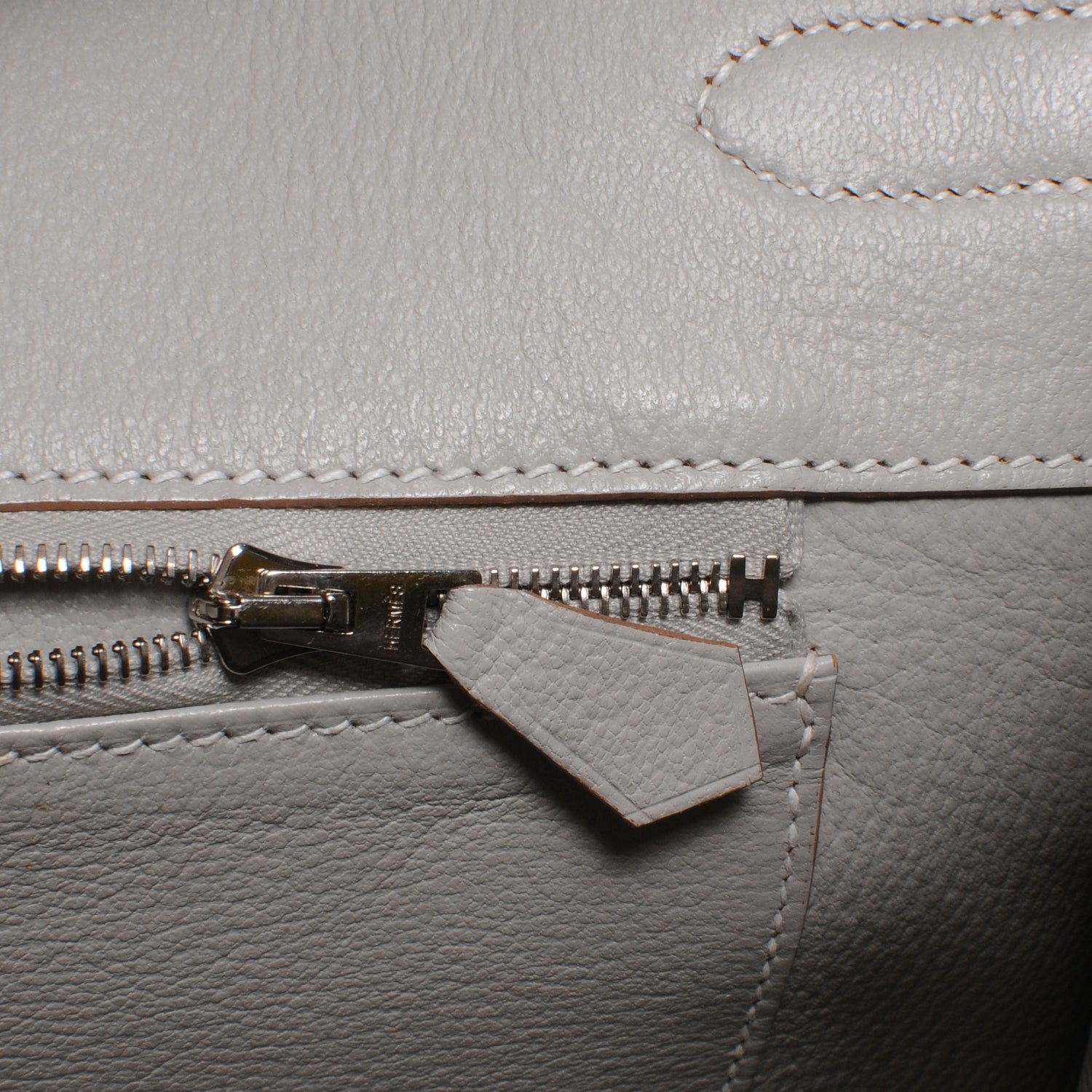 Hermes Epsom Candy Birkin 35 Lime and Gris Perle 10 of 11