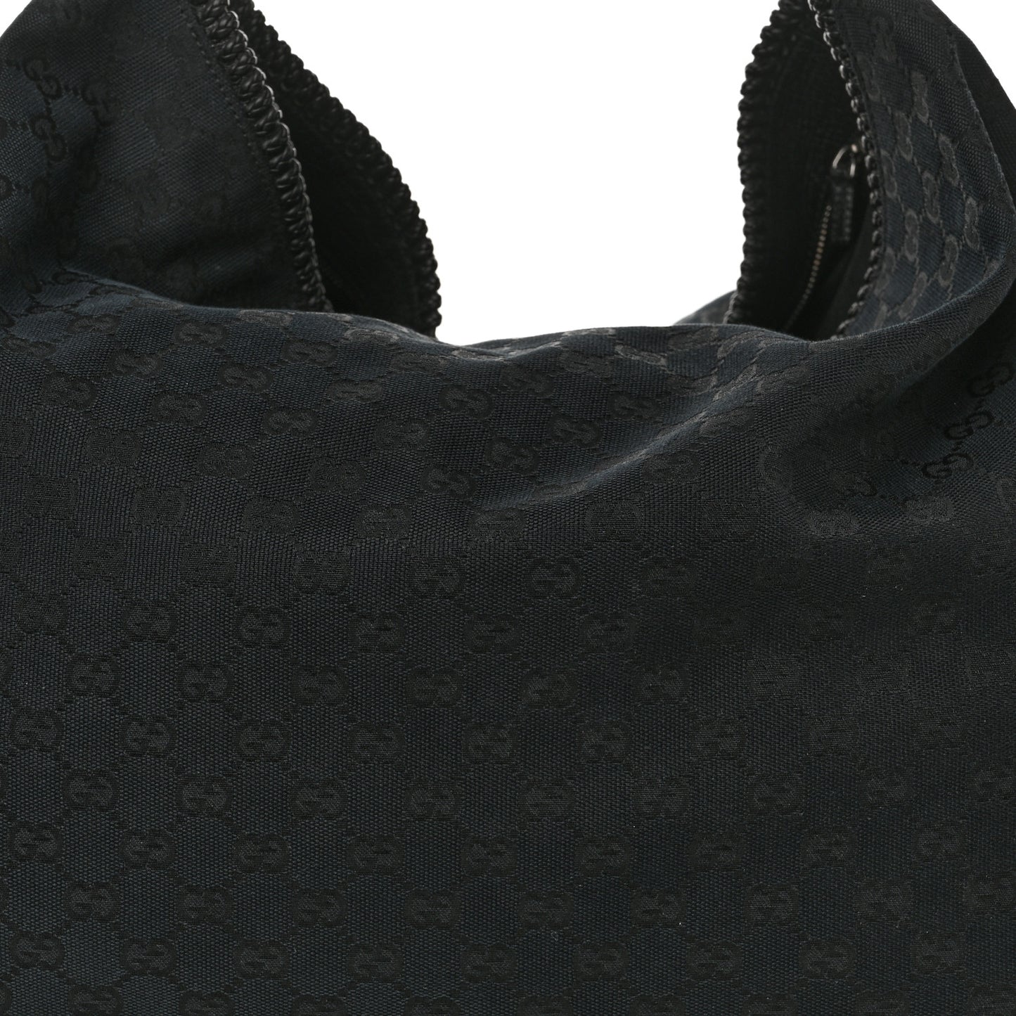 Monogram Large Horsebit Chain Hobo Black