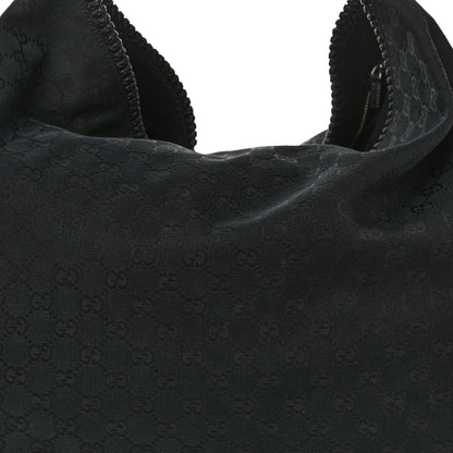 Gucci Monogram Large Horsebit Chain Hobo Black 8 of 15