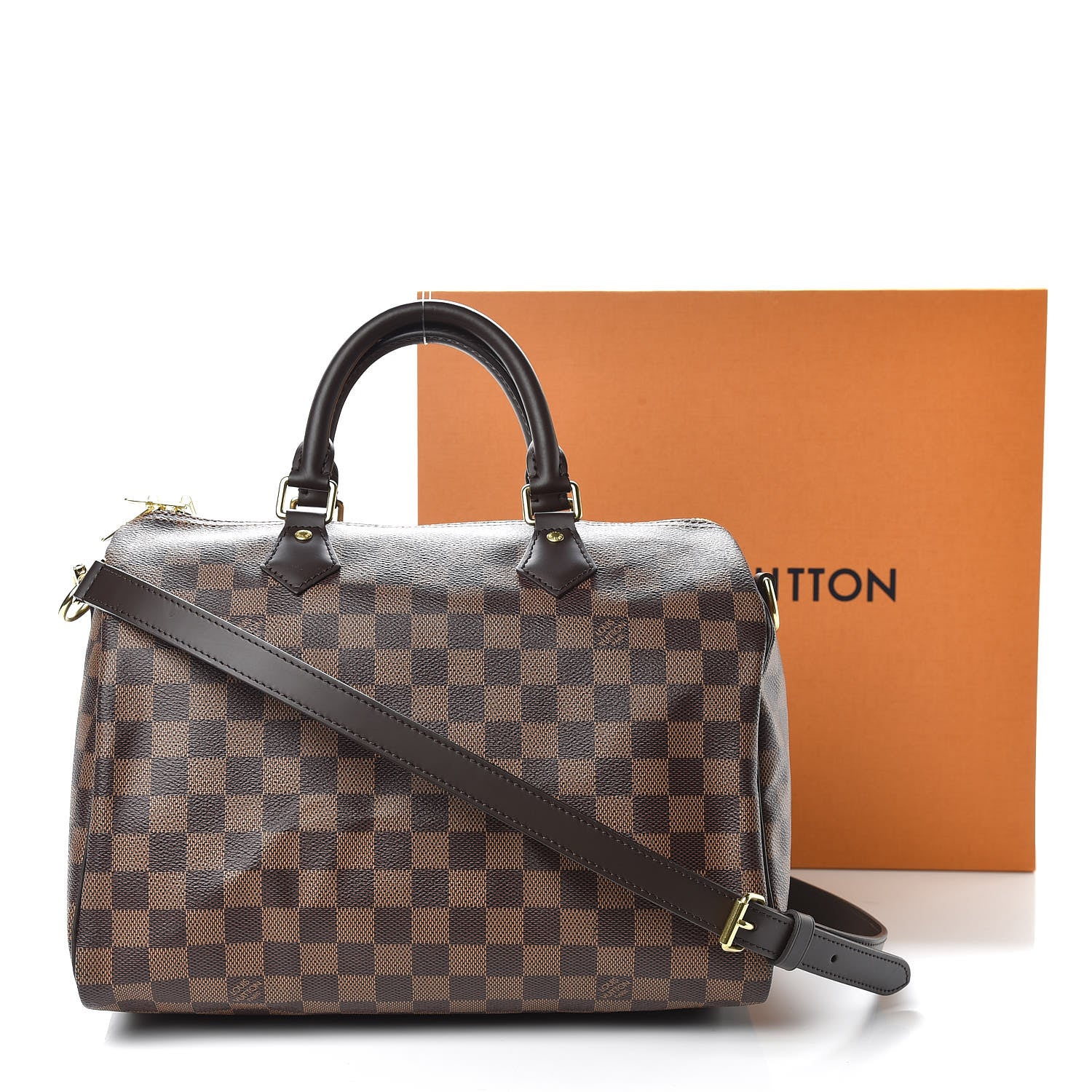 Louis Vuitton Damier Ebene Speedy Bandouliere 30 12 of 12