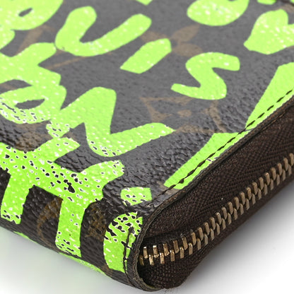 Louis Vuitton Monogram Graffiti Zippy Coin Purse Wallet Green 8 of 10