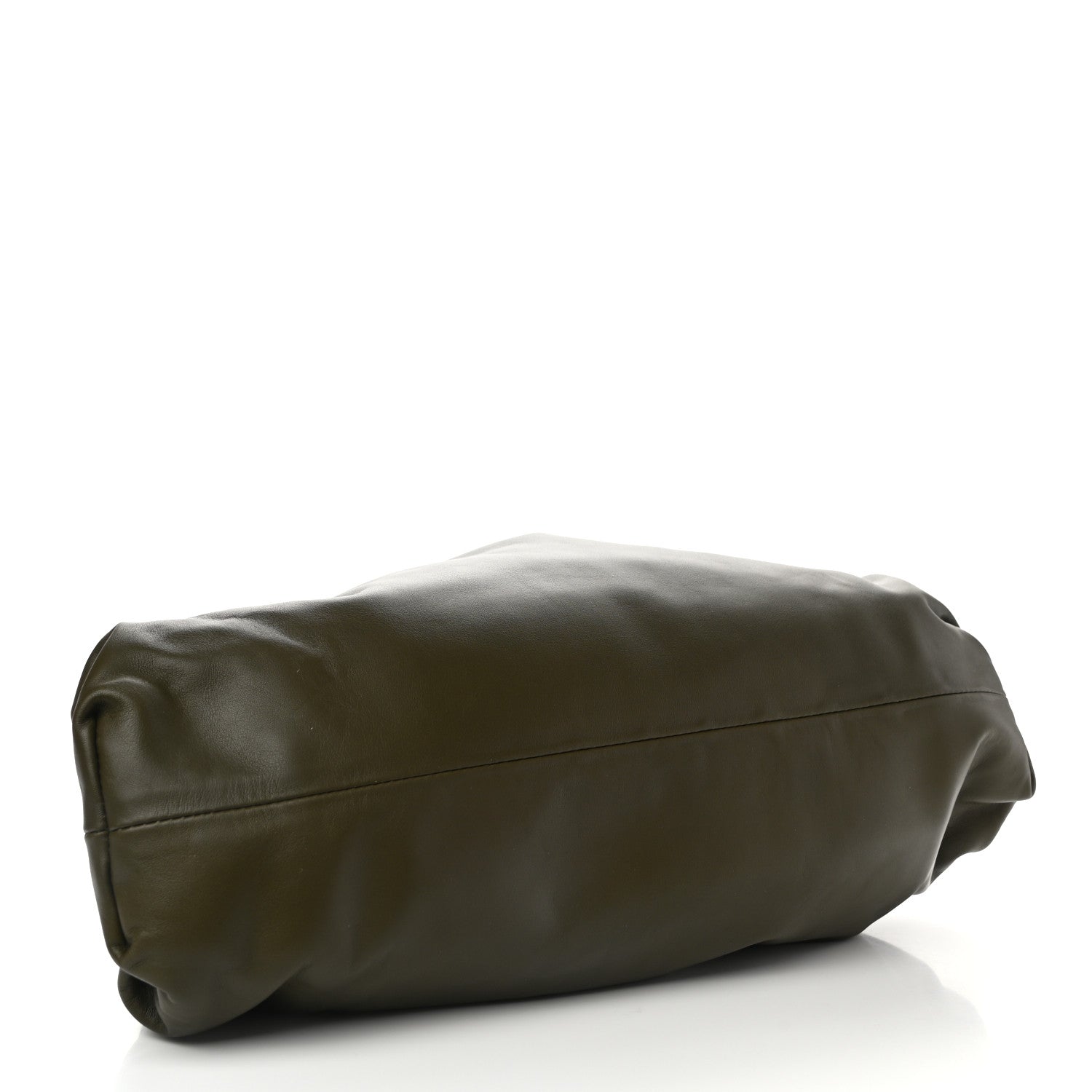 Bottega Veneta Smooth Butter Calf The Pouch Oversized Clutch Kaki Fondent 4 of 9