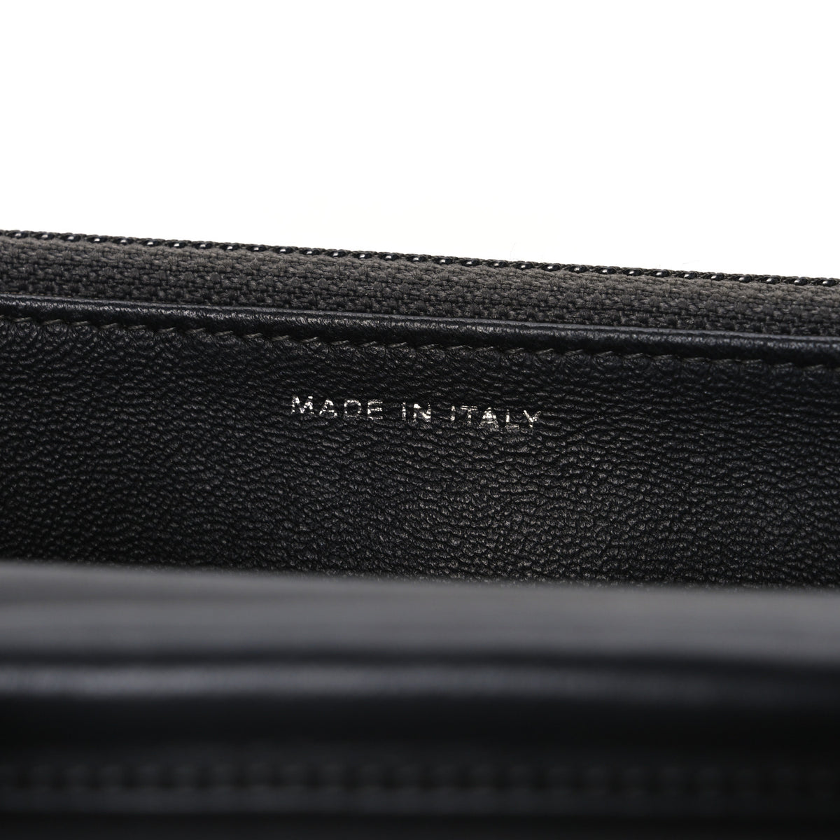 Lambskin Quilted Wallet On Chain WOC Black