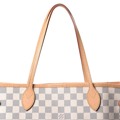 Louis Vuitton Damier Azur Neo Neverfull MM Rose Ballerine 7 of 9