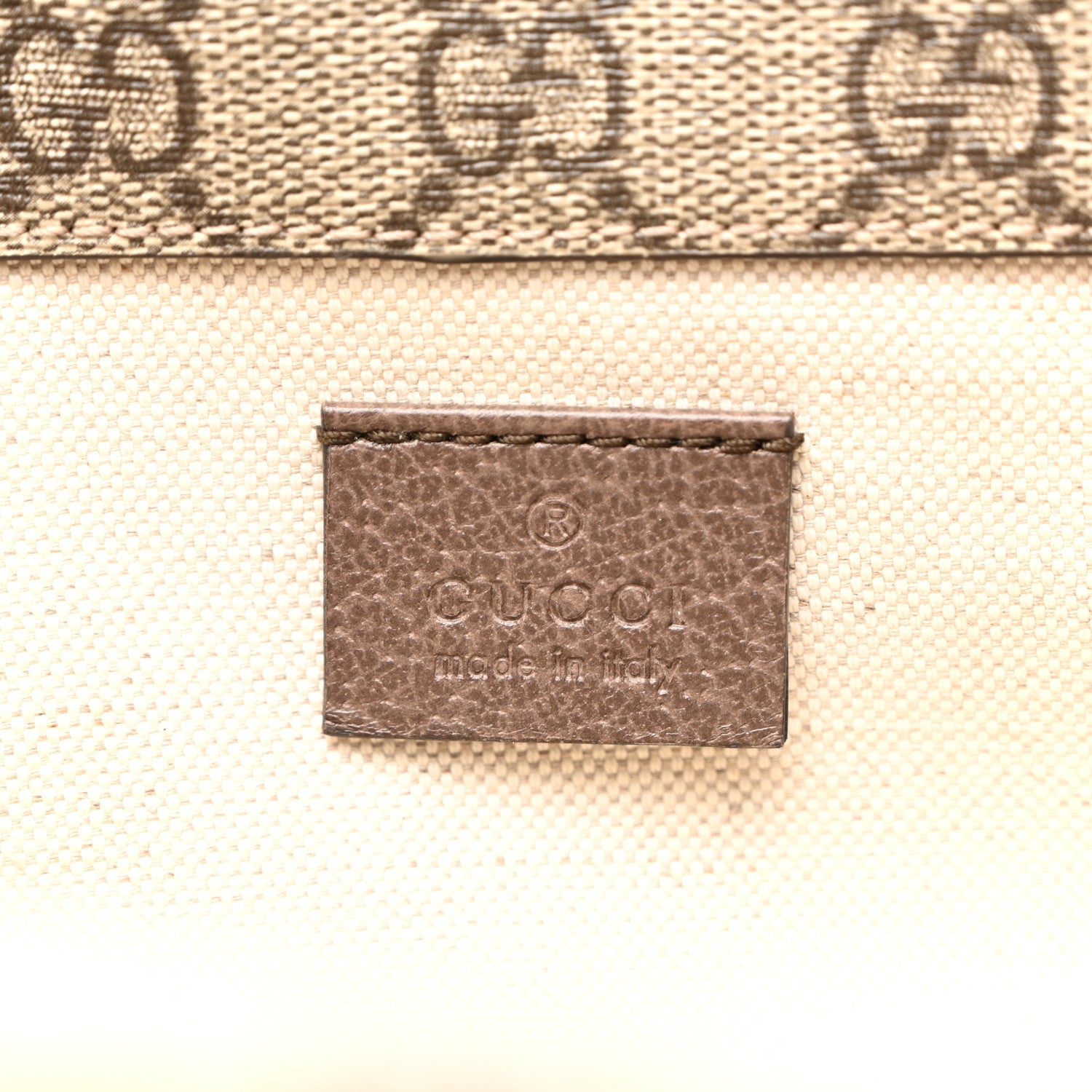 Gucci GG Supreme Monogram Web Small Neo Vintage Double Flap Messenger Bag  Beige New Acero 8 of 13
