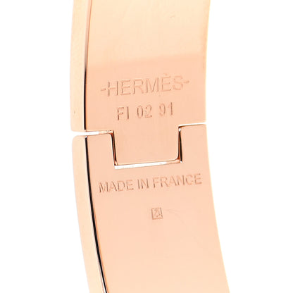 Hermes Enamel Narrow Clic Clac H Fusion Bracelet PM Rose Candeur Jaune Tennis 5 of 6