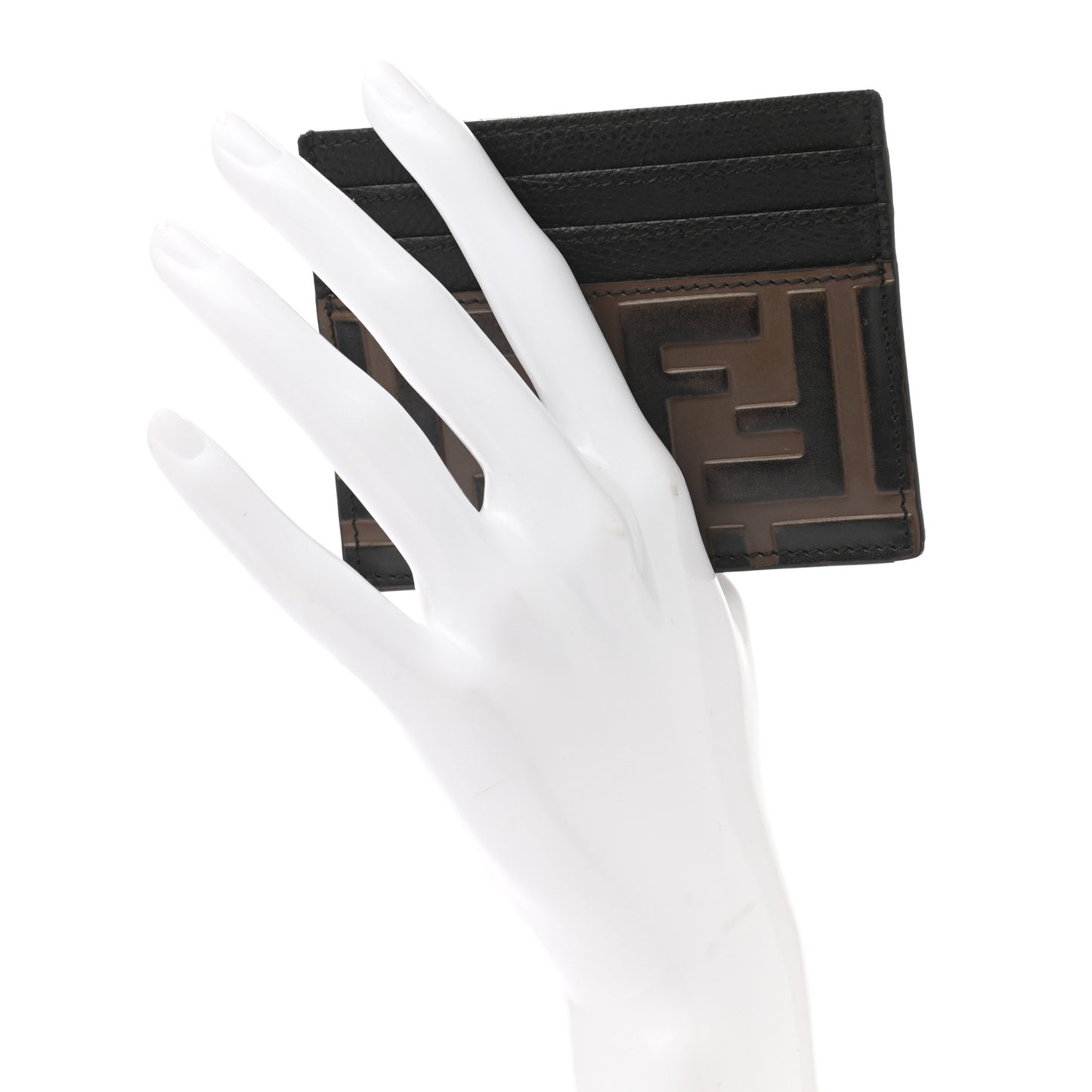 Vitello Cruise Bi-Color FF 1974 Embossed Card Holder Maya Black