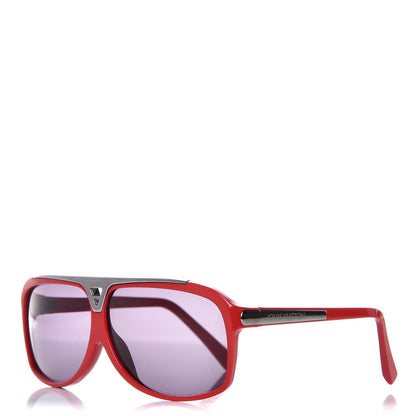 Louis Vuitton Acetate Evidence Sunglasses Z2319E Red 1 of 8