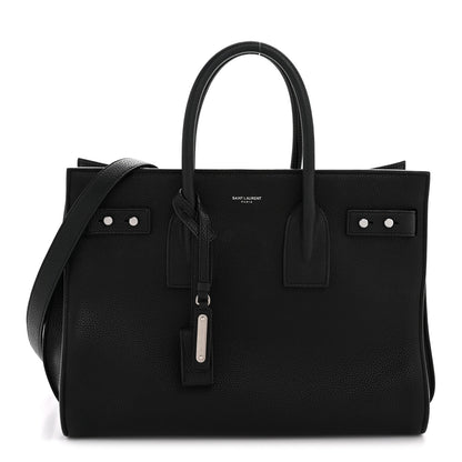 Saint Laurent Grained Calfskin Small Supple Sac De Jour Black 1 of 14