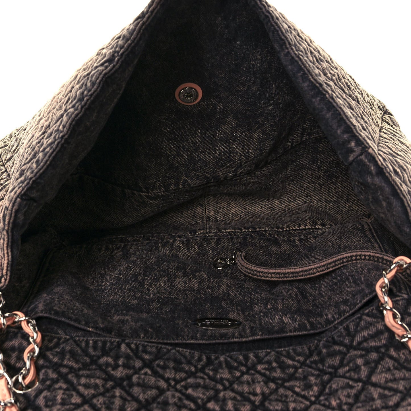 Denim Quilted Denimpression XXL Flap Rose Clair