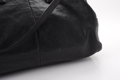 Saint Laurent Calfskin Vavin Logo Strap Duffle Bag Black 10 of 11