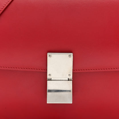 Celine Box Calfskin Medium Classic Box Flap Bag Red 7 of 9