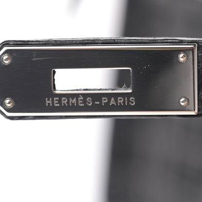 Hermes Matte Niloticus Crocodile Birkin 30 Black 28 of 43