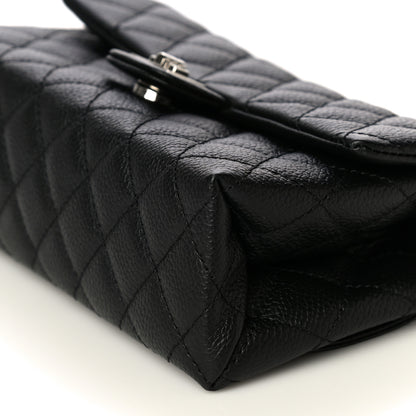 Chanel Grained Calfskin Quilted 2.55 Reissue Flap Belt Bag Clutch Black 11 of 14