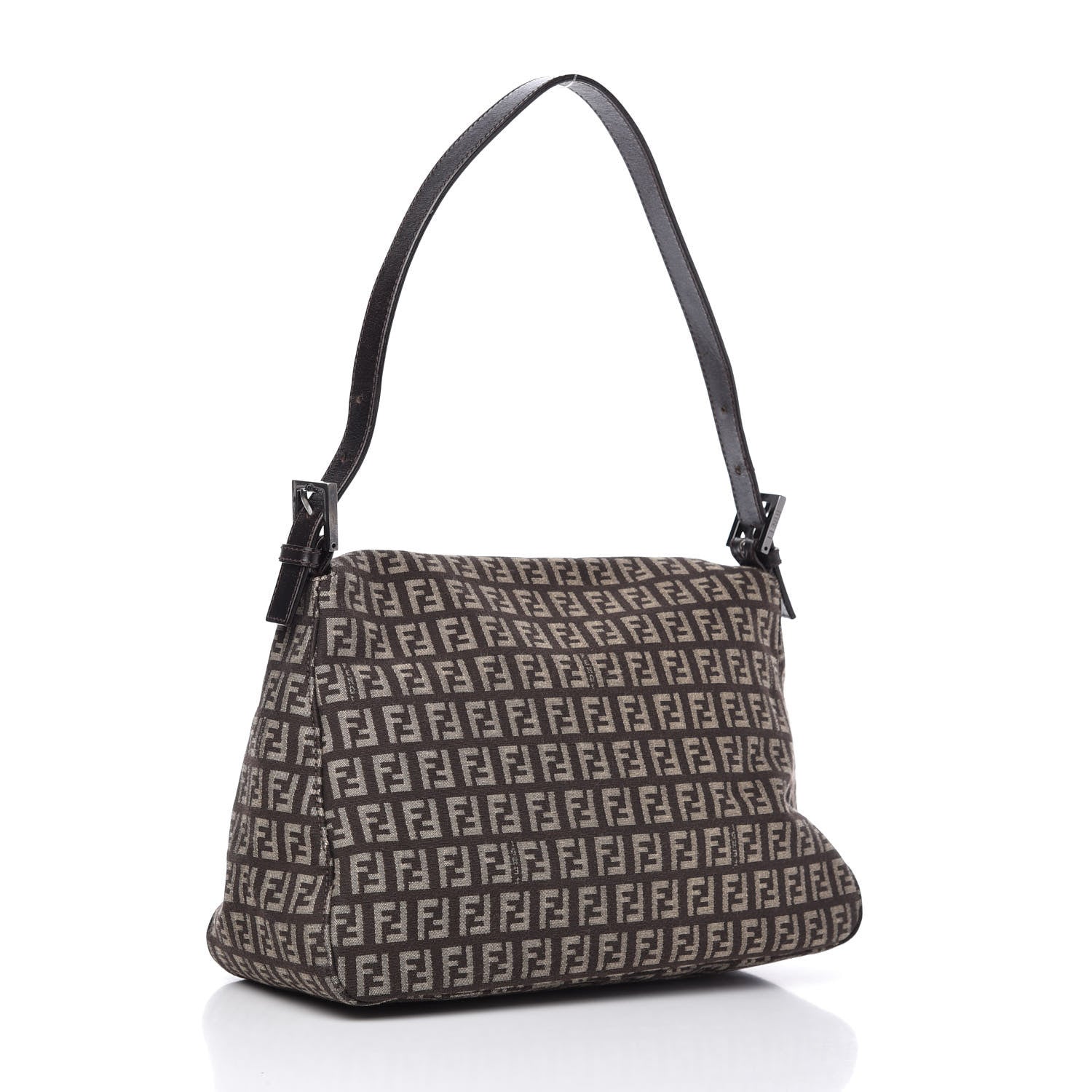 Fendi Zucchino Vitello Mama Baguette Testa di Moro Beige 3 of 9