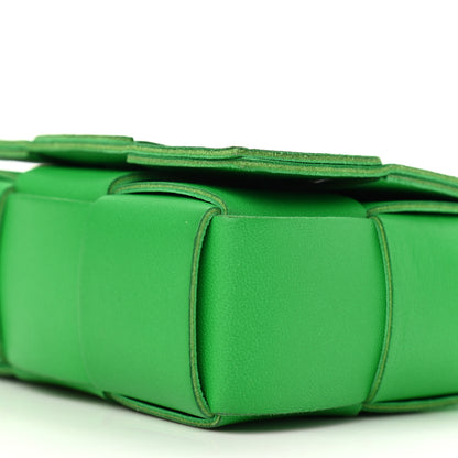 Bottega Veneta Lambskin Maxi Intrecciato Extra Mini Cassette Crossbody Bag Parakeet 9 of 9