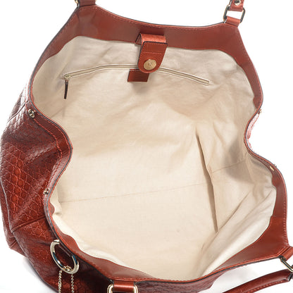 Gucci Metallic Microguccissima Large Sukey Tote Burnt Orange 5 of 7