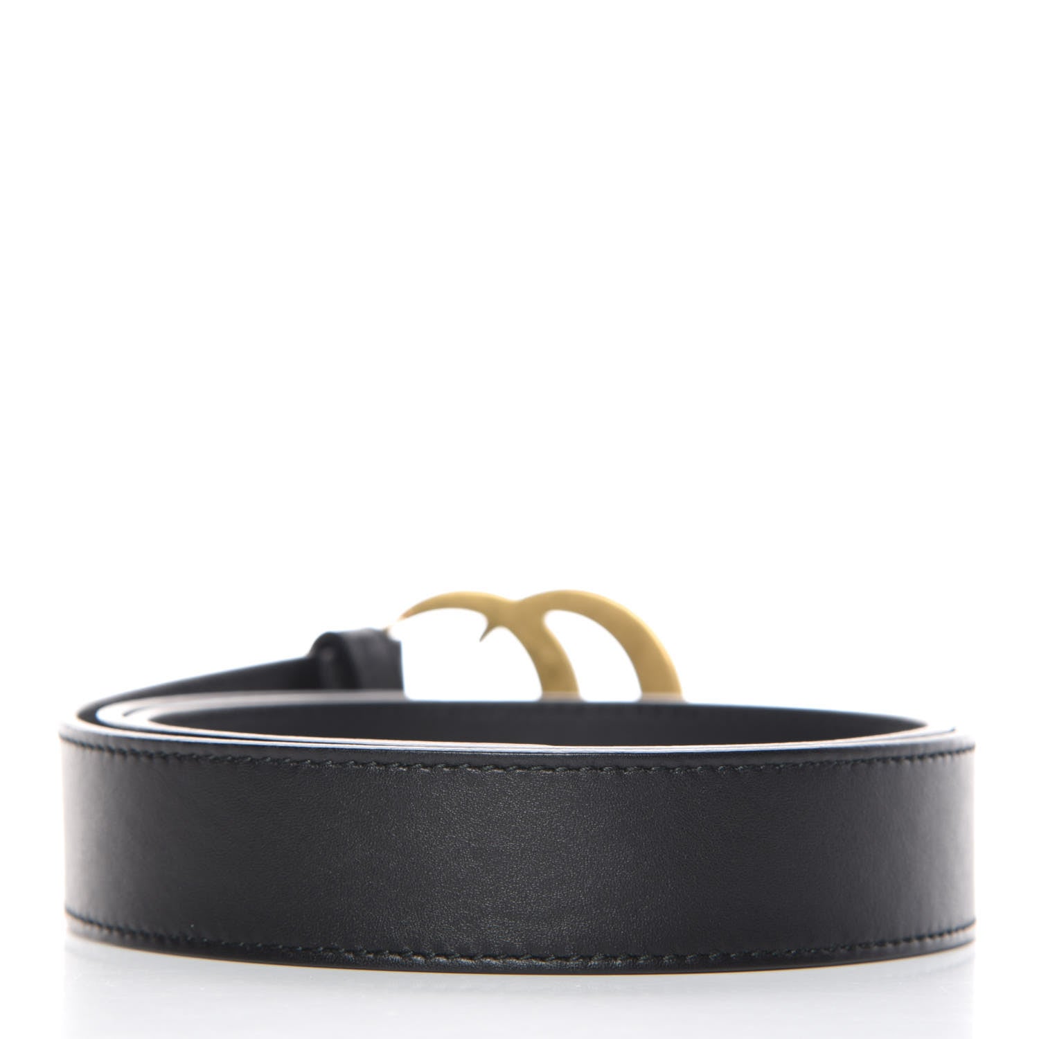 Gucci Calfskin Double G 30mm Belt 90 36 Black 3 of 8