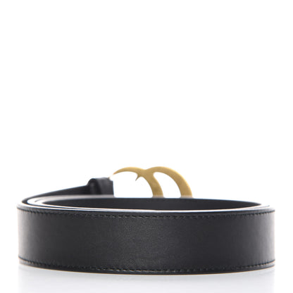 Gucci Calfskin Double G 30mm Belt 90 36 Black 3 of 8