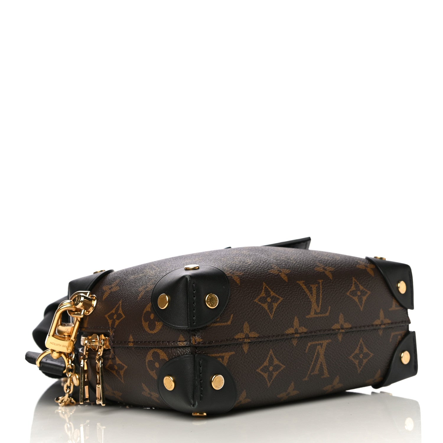 Louis Vuitton Monogram Petite Malle Souple Black 4 of 13
